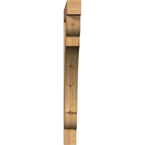 Olympic Block Smooth Bracket, Western Red Cedar, 3 1/2W X 34D X 38H